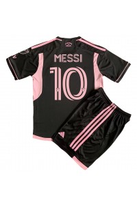 Inter Miami Lionel Messi #10 Babytruitje Uit tenue Kind 2023-24 Korte Mouw (+ Korte broeken)